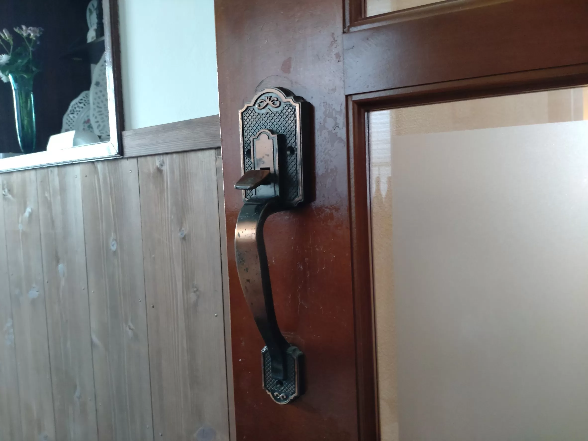 取替前のレバーハンドル