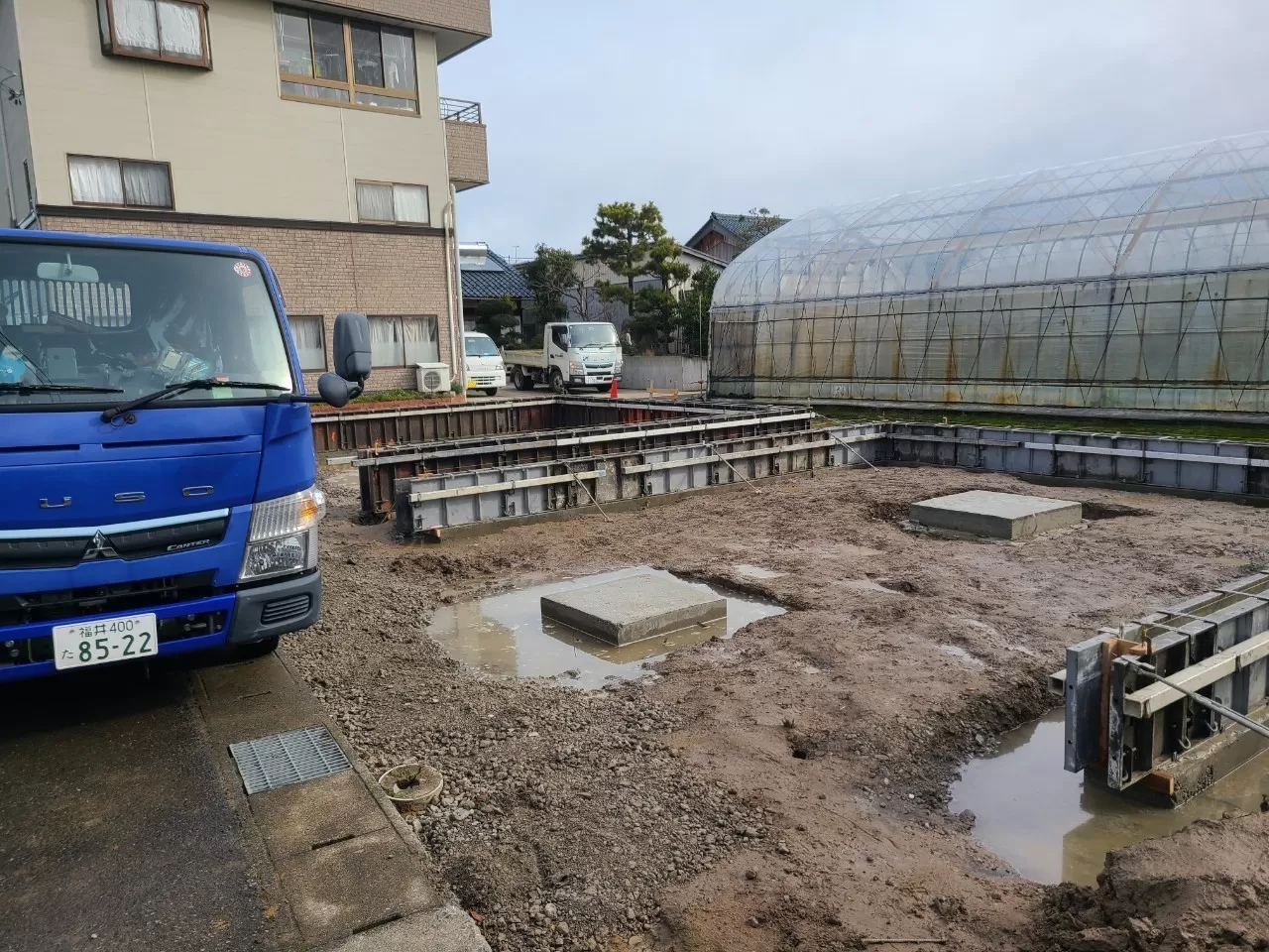 立上り型枠組状況