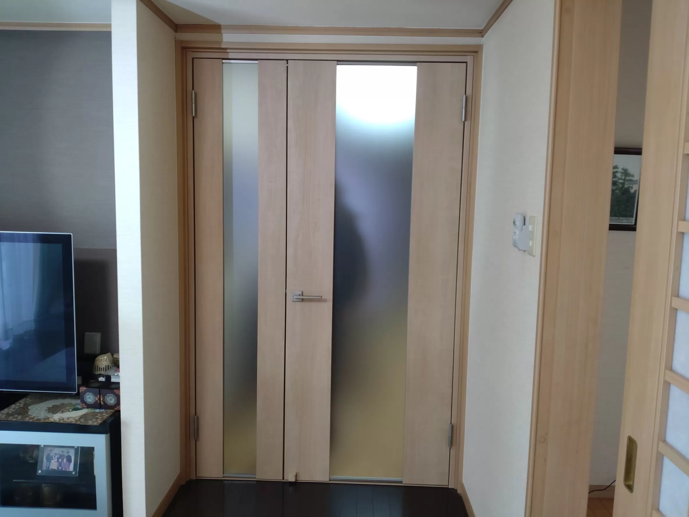 新規親子ﾄﾞｱ取付