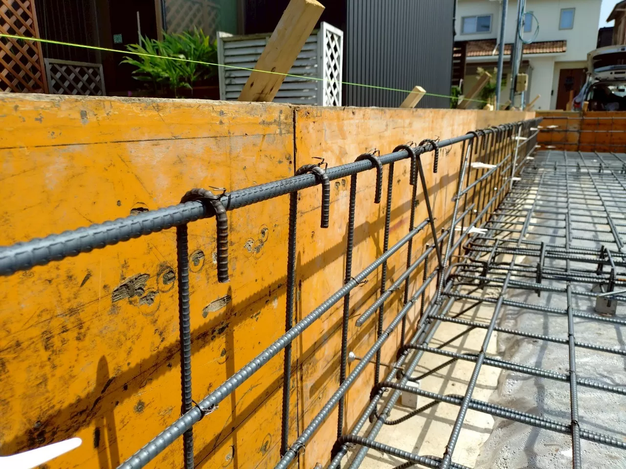 基礎立上り配筋