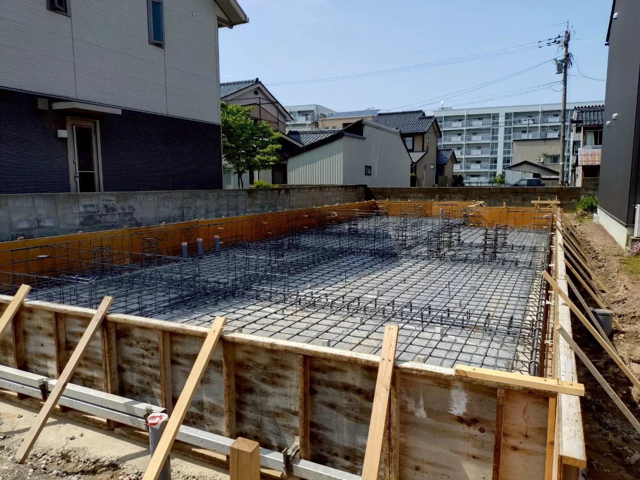 配筋完了（全景）