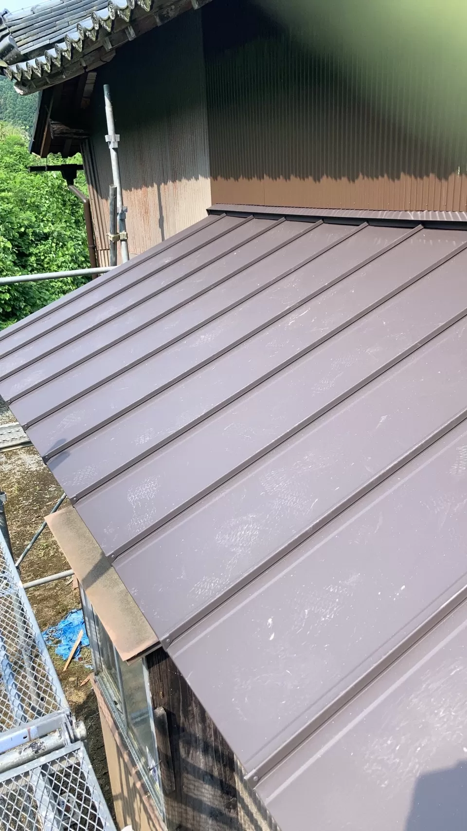 屋根板金ﾀﾃ平葺き