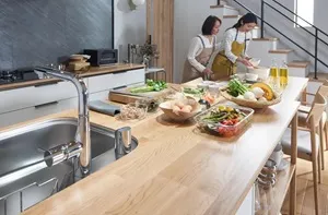 天然木キッチン天板