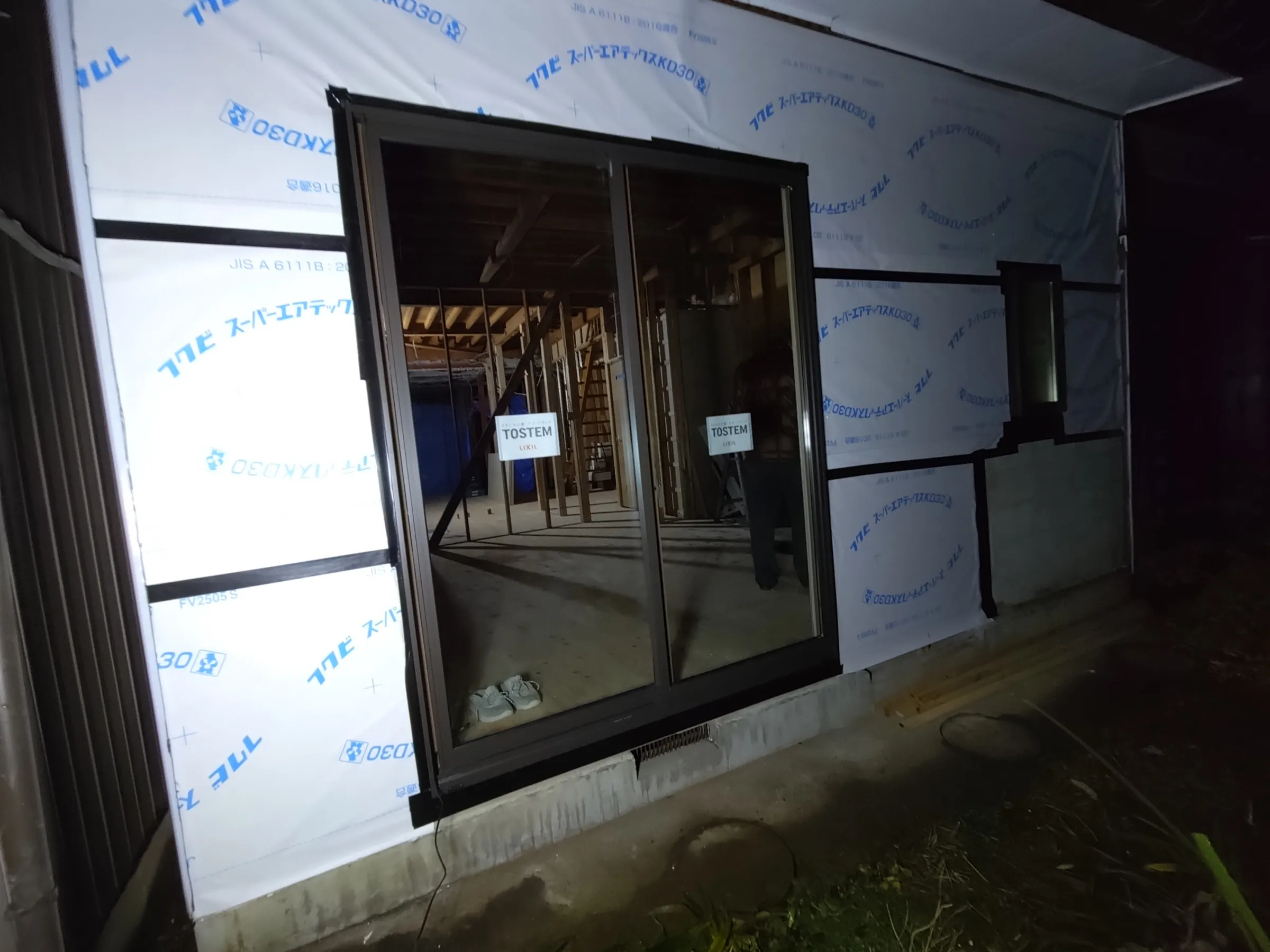 ｻｯｼ取付完了（外観）