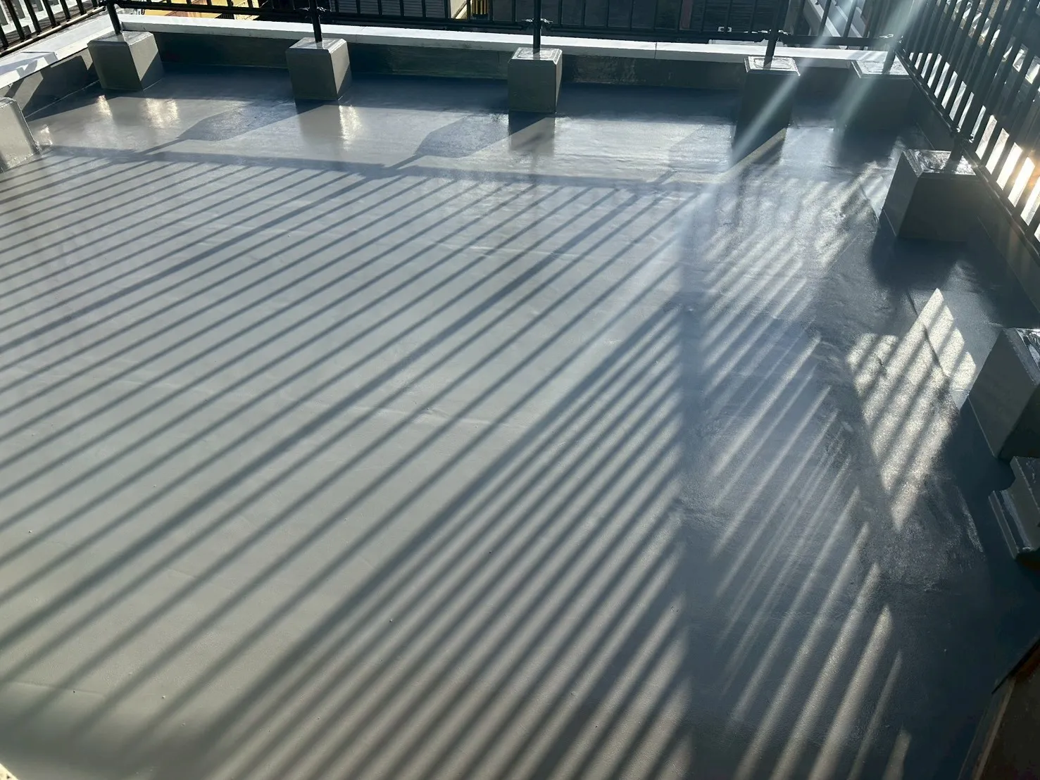 ｳﾚﾀﾝ仕上げ材塗布（工事完了）