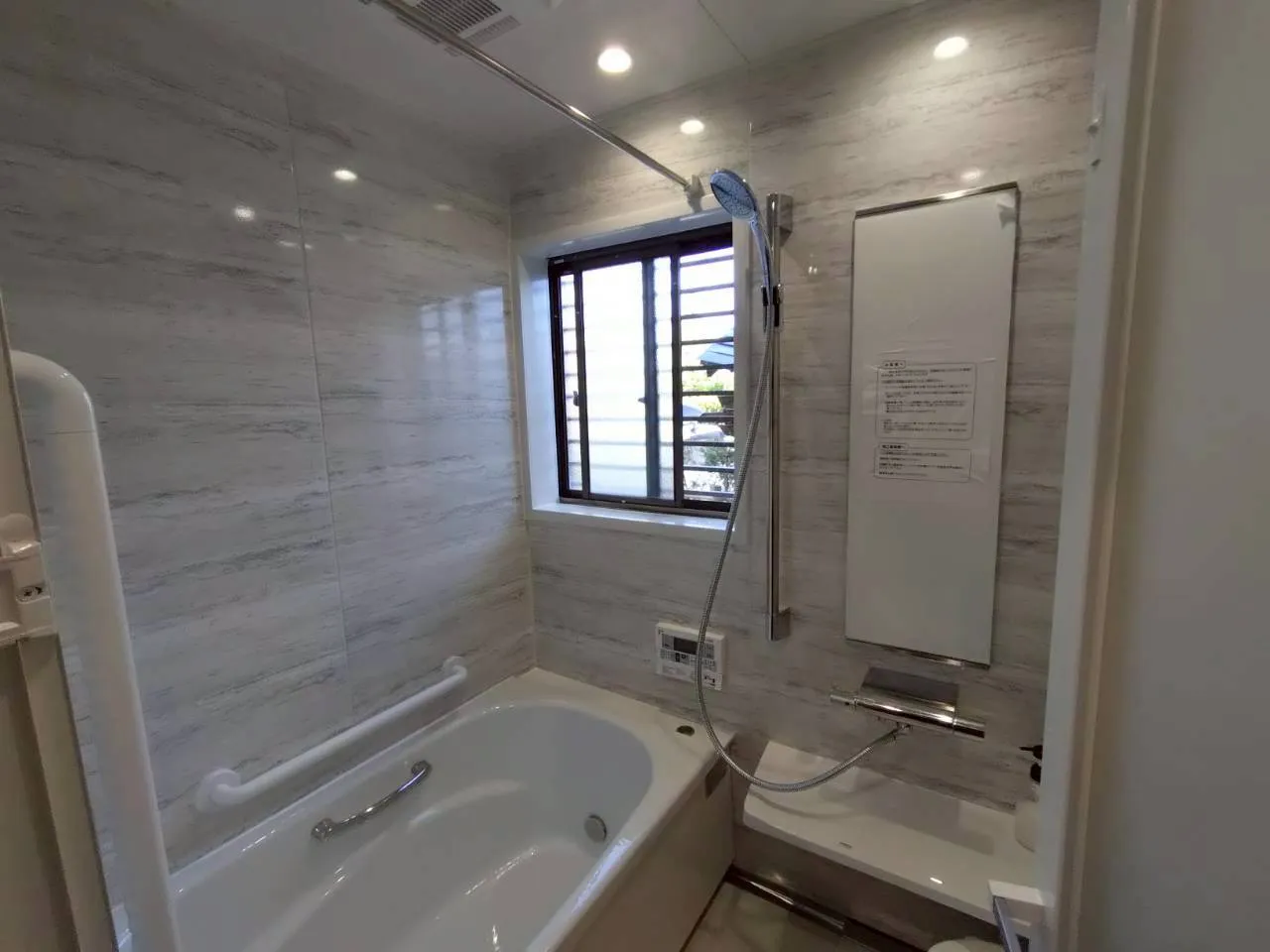 工事完了後の浴室